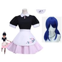 Miraculous Ladybug Season 6 Marinette Pink Daily Suit Cosplay Costume, Anime Casual Role Play Outfit M balta