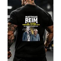 Juodi Marškinėliai su Matthias Reim 35 Metų Verdammt Ich Lieb Dich Jubiliejinės Koncertų ir Muzikos Renginių Tour 2026 Spaudiniu 2XL juoda