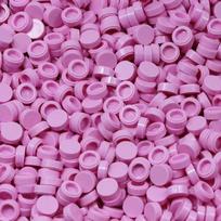 200pcs/lot Tile 1x1 Round Special Brick Building Block Small Particle Bulk Bricks Parts Diy Toy pink