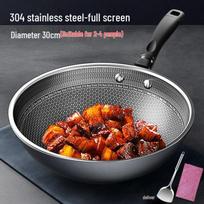Wutuo 304 Stainless Steel Stir-fry Pan gray