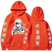 Japonų Anime Jujutsu Kaisen Gojo Satoru Spausdintas Vyriškas Džemperis Su Gobtuvu Prekinis Džemperis Y2K Drabužiai Vintažinis Laisvalaikio Unisex Ilgomis Rankovėmis S red