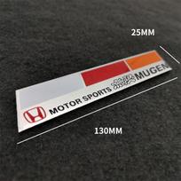 3D Automobilio Emblemos Lipduko Aksesuarai Honda Civic FIT Accord Prelude CRV 5-oji City CRZ CRX Jazz HRV Pilot Mugen Odyssey Insight 1 Pcs black