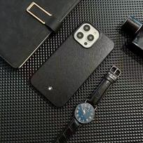 High-End Sle Prom Leather Phone Case Full Cover for IPhone16 Pro Max 15 14 13 12 Dragon Soft Ell Anti-Fall Busin Protect Cover iPhone 13promax mėlyna