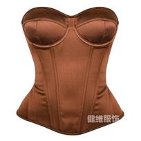 Women Seamless Tummy Control Waist Trainer Bridal Wedding Corset Bustier Shapewear 2XL ruda