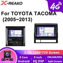 Android Multimedia For Toyota Tacoma 2 HILUX 2005-2013 Stereo Car Radio Player Autoradio Carplay Navigation GPS 4G 8Core Audio 8 core 4GB+64GB blue