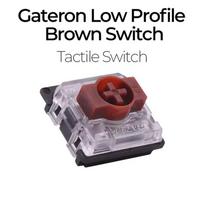 Gateron KS-33 Low Profile 2.0 Switch Black bottom housing 3 Pin Blue Red Brown RGB Customized DIY Hot Swap Mechanical Keyboard 10PCS ruda