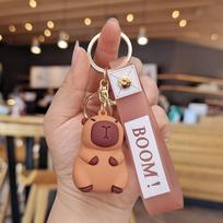 Brown Capybara Keychain Toy Pendant Decoration For Bags, Purses brown