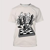 Nauja 3D spausdinta šachmatų lentos marškinėliai Vaikų mada Per dideli marškinėliai Vaikams Berniukui Mergaitei Trumpomis rankovėmis Viršutiniai drabužiai T-shirt Marškinėliai Vaikų drabužiai 120 gray