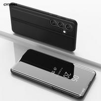 For Samsung Galaxy A55 5G Case Mirror View Magnetic Flip Stand Protect Phone Case For Samsung A55 A 55 55A 5g Bumper Back Cover For Galaxy A55 5G juoda