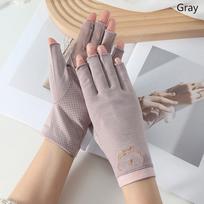 1 pora Anti UV nagų pirštinės UV gelio skydas pirštinės be pirštų manikiūras nagų dailės įrankiai LED lempos nagų džiovintuvas spinduliavimas rankoms pilka spalva