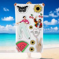 Harry Styles Beach Towel, Soft Large Absorbent Towel For Beach Swimming Pool Travel Vacation 70cmx140cm(27x55inch) blue