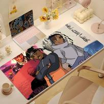 Cool Rapper JJuice Wrld Mouse Pad NonSlip Thickened Mousepad Large Writing Lockedge Office Student Gaming Cushion 800x300X2mm