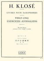 25 Daily Exercises for Saxophone by Klose/Mühl (Licensed Leduc)