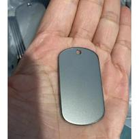 New Arrival  Pure Titanium  Dog Tag , Necklace Pendant gray