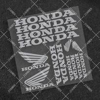 CQF1 Vinilinė Honda lipdukas Sparno lipdukas Motociklo logotipas Rinkinys sidabras