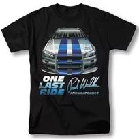 2026 Fast and Furious Shirt Movie Paul Walker Classic T shirt Cotton Brand Printed T shirt Men's Casual Y2K Top Harajuku Summer 110 gray