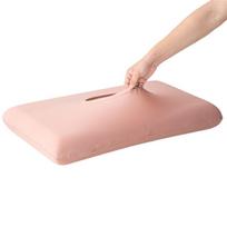 Universal Ice Silk Pillowcase: Cool, High-Elastic Memory Foam Summer Cover 42*66 rožinė