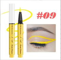New Water-based Fluorescent Body Paint Pigment Water-soluble Eyeliner Uv 12 Colors Waterproof  Fluorescent Eyeliner Body Paint Pen Eye Liner yellow