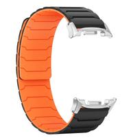Magnetinis dirželis Samsung Galaxy Watch 8 44mm 40mm Silikoninis kilpos dirželis Pakeičiama apyrankė Watch8 Classic 46mm Priedai Watch 8 Classic 46mm orange