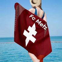 1PC Metz Football Club Beach Towel - Soft,  Absorbent Microfiber, Lightweight, Ideal for The Beach, Parties, Travel, Camping fan gifts 70cmx140cm(27x55inch)
