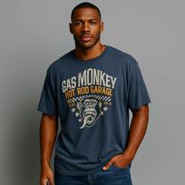 Gas Monkey Garage 3XL Blue Graphic Retro Y2K Casual Streetwear T-Shirt Grunge Unisex T-Shirt XXXXL black