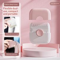 1Pcs Manual Hair Trimmer 2 In 1 Baby Hair Cutting And Hairdressing Comb For Baby Adult Double Edge Hair Razor Comb Portable Comb A1 white