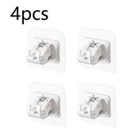 4 vnt be nagų reguliuojamas užuolaidų strypo laikiklio spaustukas, užuolaidų strypo laikikliai 4PCS
