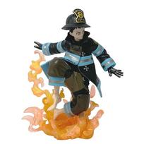 Shinra Kusakabe Figure Anime Fire Force Special Effect Blood Desktop Doll Golf Model Toy Gift Collection Ornaments PVC black