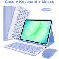 Case for Samsung Galaxy Tab A11 Plus 11-inch, for Samsung Galaxy Tab A9+ 11-inch Bluetooth Keyboard Cover, with Dual Mode Mouse A9plus A11plus 11in&Russian