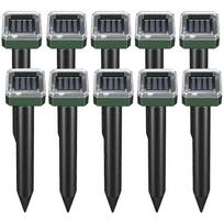 Mole Repellent Squirrel Repellent 10 Pack Ultrasonic Snake Repellent Repeller Sonic Mole Deterrent Spikes