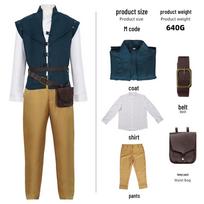 Europos Teismo Suknelė Rapunzel ir Flynn Rider Cosplay Kostiumas M black