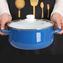 Duanyun Thickened Enamel Multi-Cooker Pot blue