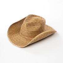 Palm Leaf Cowboy Hat Travel Straw Hat Handwoven Big Brim Casual Style Fashion Versatile L（59cm） brown