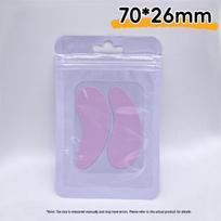Silicone Anti-Wrinkle Eye and Nasolabial Patches - Moisturizing, Firming, Self-Adhesive Beauty Treatment With Bag violetinė