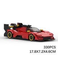 MOC Building Blocks 136251 Ferrari 499p Red Sports Car 8 Grid Car Car Assembly Toy Gift black
