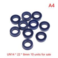 10Pcs 14mm ID UN Hydraulic Oil Seals Polyurethane High Pressure Oil Proof for Professional Hydraulic Repair Workshops 14×22×8mm