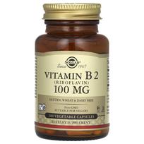 Vitaminas B2 (Riboflavinas), 100 mg, 100 daržovių kapsulių