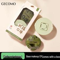 GECOMO Dual-Ended Marshmallow Puff: Soft, Skin-Friendly, Non-Absorbent Makeup Sponge for Wet and Dry Use beige