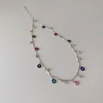 Elegantiškas rudens orchidėjų apyrankė moterims: Paprastas Mori stilius, puikiai tinka kasdieniam dėvėjimui circle silver necklace