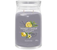 Yankee Candle - Kvapnioji žvakė BLACK TEA & LEMON didelė 567g 60-90 val.