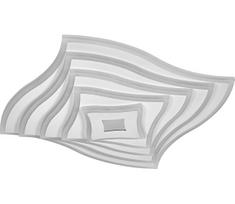 Osram - LED reguliuojamas lubinis šviestuvas ORBIS WAVES LED/30W/230V 2600-6000K +DO