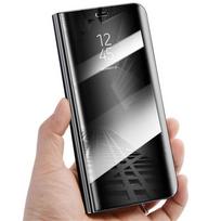 Skaidrus veidrodinis apverčiamas dėklas, skirtas Samsung Galaxy A54 A53 A14 A04S S21 S22 S23 Ultra Plus Xiaomi Redmi Note 11 iPhone 14 13 12 Pro Max odinis dangtelis For iPhone 14 Plus juoda