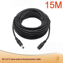 Dc Extension Cable 1M/2M/3Meter/5M/10M/15M/20M 2.1Mm X 5.5Mm The Male Head To The Female Head Plug For 12V Power Adapter Cord 15M