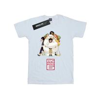 Disney Mens Big Hero 6 Baymax Hug T-Shirt M balta