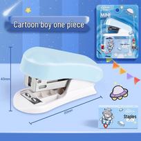 Clear Mini Stapler - Cute Macaron Solid Color Stapler for Students gray
