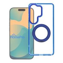 Case for Samsung S26 ULTRA Frame Circle Stand compatible with MagSafe navy blue
