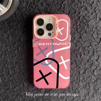 Stilingas naujas personalizuotas Gertrude telefono dėklas, skirtas iPhone 17 Air 16 15 14 13 Pro Max, madingas spalvingas mobiliojo telefono dėklas Opp Bag&iP 16 Pro rožinė