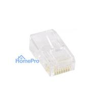 Deltaco Connector RJ45 Cat5e 20-pack transparent