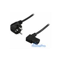 Deltaco Power cable angled CEE 7 / 7 C13 5m Black