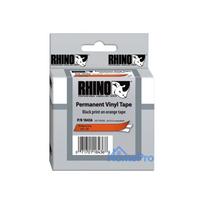 Label Tape - Dymo 18436 Indoor/Outdoor OSHA Compliant Black Orange